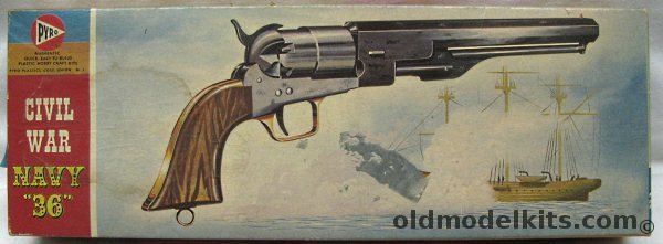 Pyro 1/1 US Civil War Navy 36 Pistol, C208-150 plastic model kit